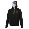 Sweat capuche bicolore